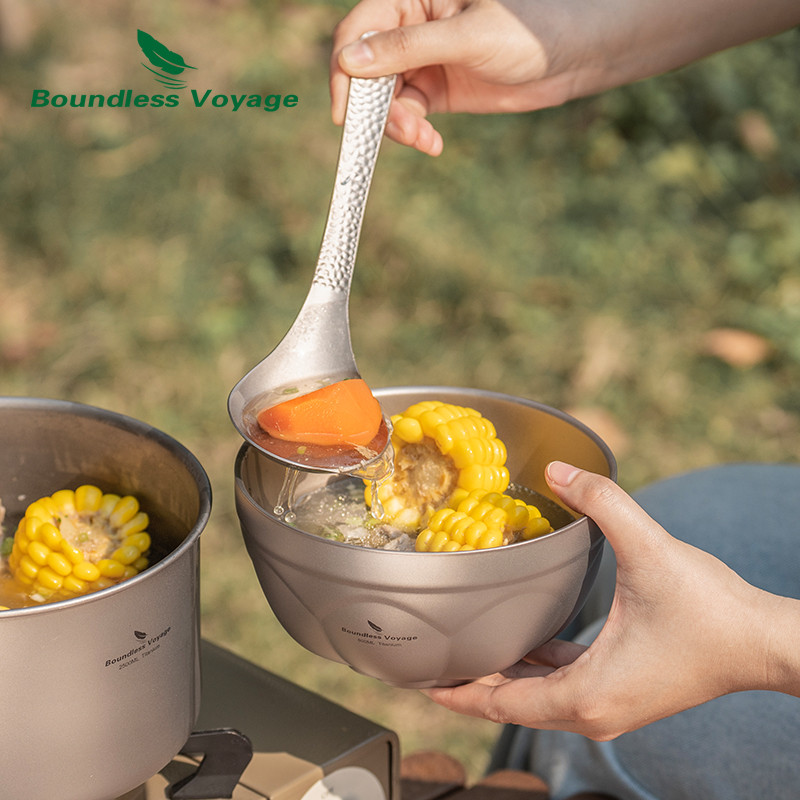 Boundless Voyage 500ml/800ml Titanium Double Wall Insulated Bowl ...