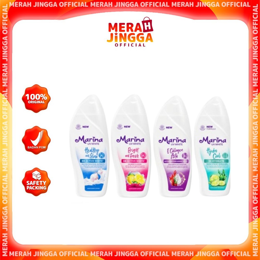 Marina Hand & Body Lotion UV White - Body Serum / Merah Jingga Official