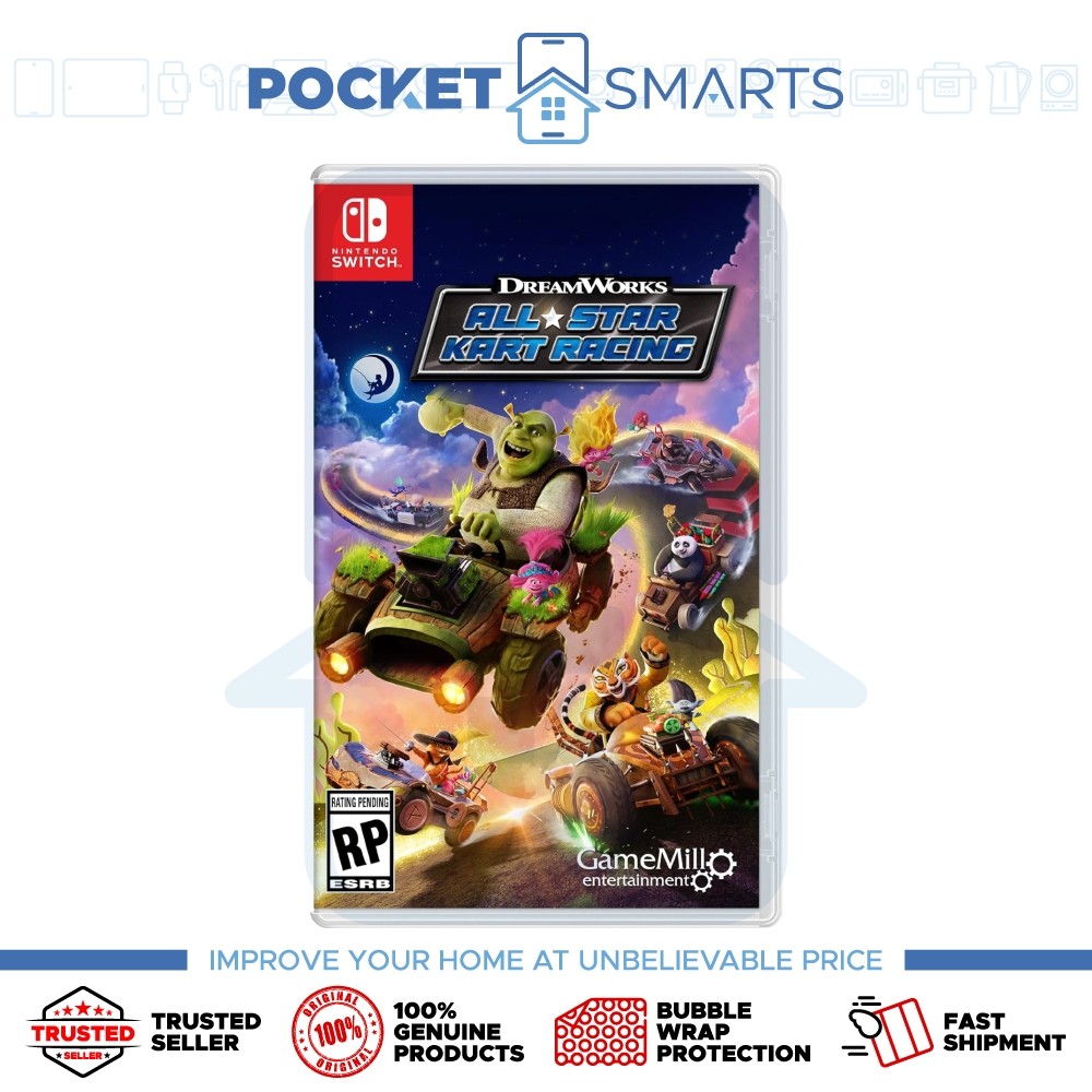 100% Authentic] DreamWorks All-Star Kart Racing for Nintendo