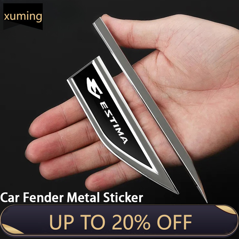 XM Toyota Estima Car Stainless Steel Car Door Fender 3D Metal Side Logo ...