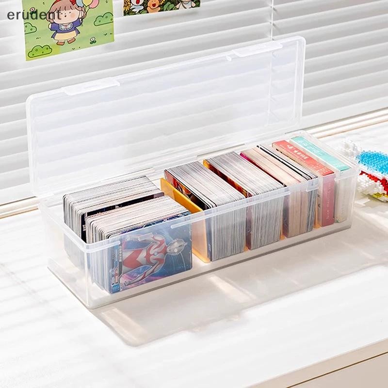erudent New Transparent Plastic Storage Box Photocards Small Card ...