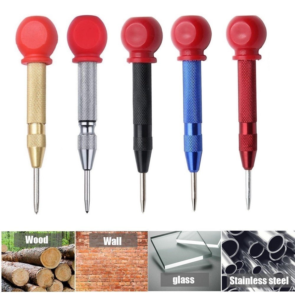 ⭐QUMM⭐ Automatic Center Punch Spring Loaded Marking Drilling Tool Press ...