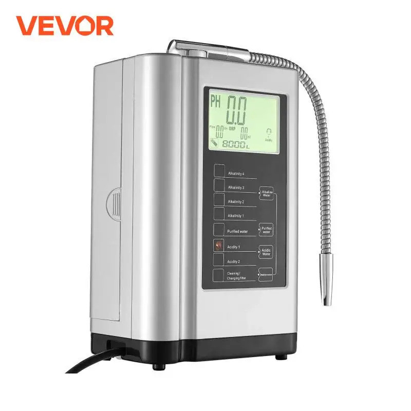 VEVOR Alkaline Water Ionizer Machine pH 3.5-10.5 Alkaline Acidic ...