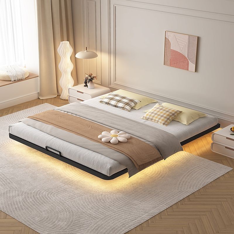 Floating Bed Frame Iron Bed Upholstered Bed Iron Frame Double Bed ...