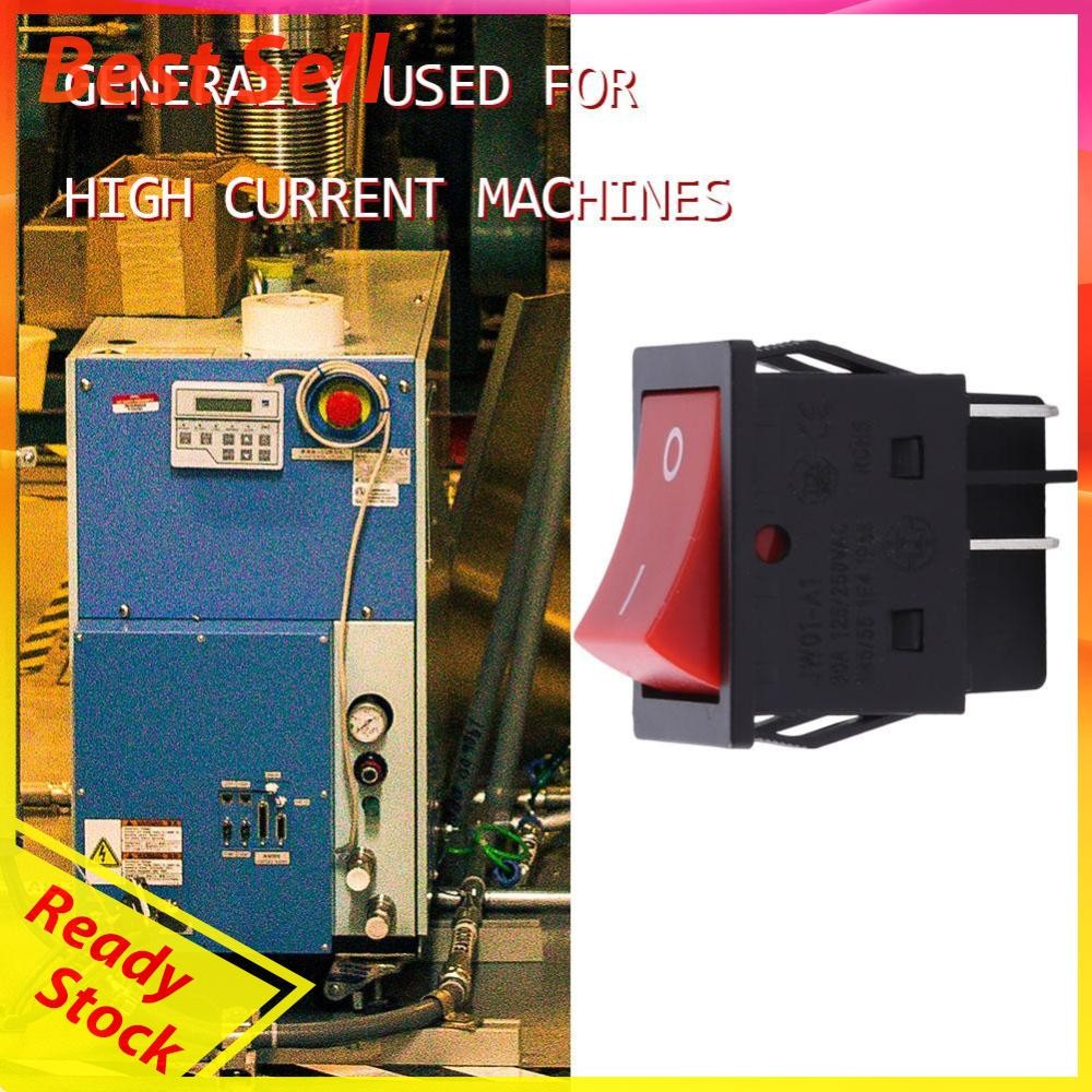 GS11021-01 Snap in Push Button Electric Welder 4 Pin 30A ON/OFF Rocker ...