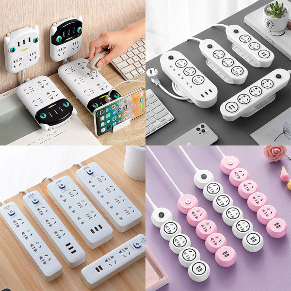 plug extension plug Smart plug strip USB socket with long cable strip ...
