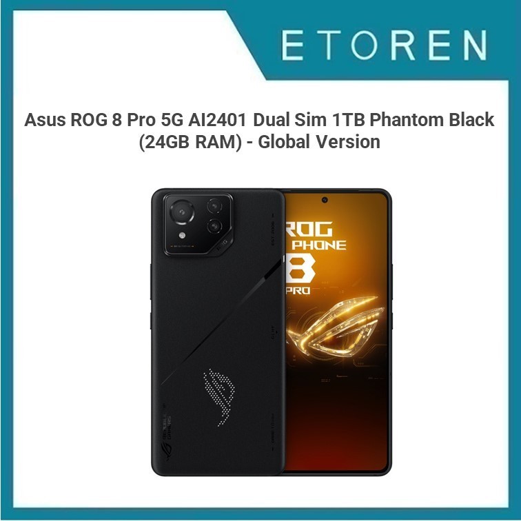 Asus ROG 8 Pro 5G AI2401 Dual Sim 1TB Phantom Black (24GB RAM) - Global ...