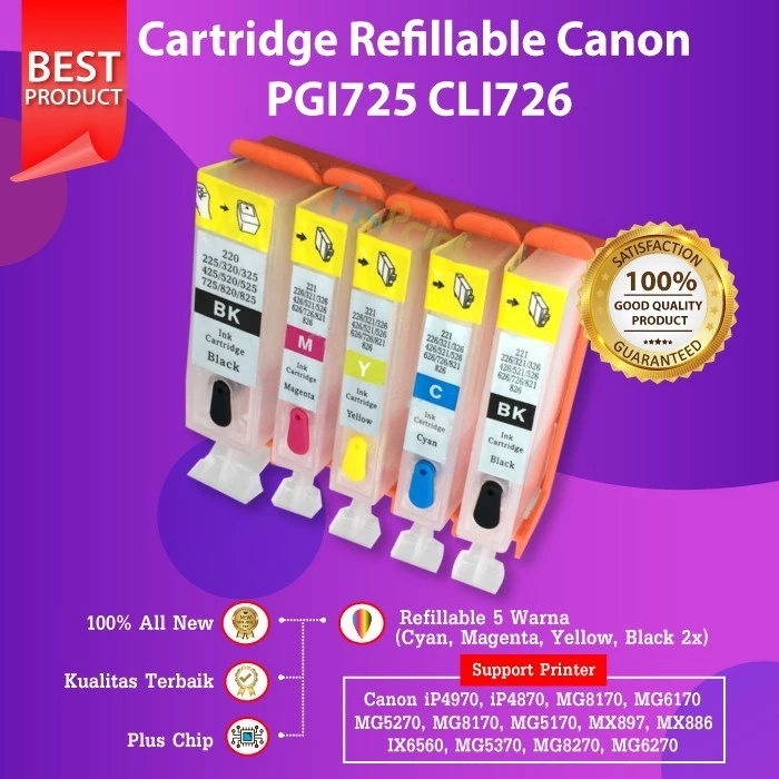 FixPrint CISS MCISS IP6550 IX6560 MG5170 MG52 PGI725 CLI726 CANON IP4970 IP4870 - Gambar 3