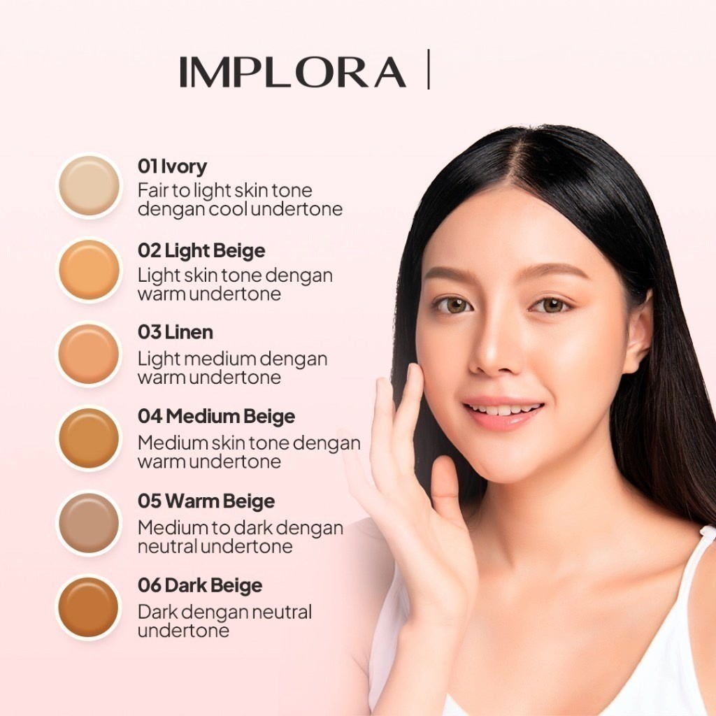 Implora Healthy Glow Cushion / Merah Jingga Official - Gambar 3