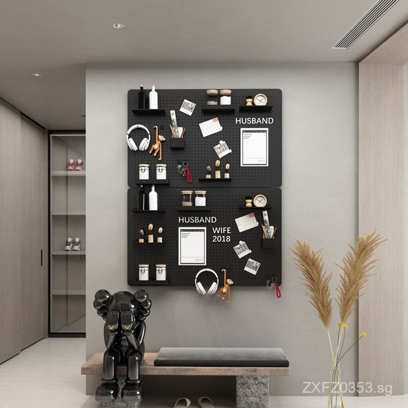 Entrance Wall6R No-Drill Storage Wall Shelf Wall Partition Display Rack ...