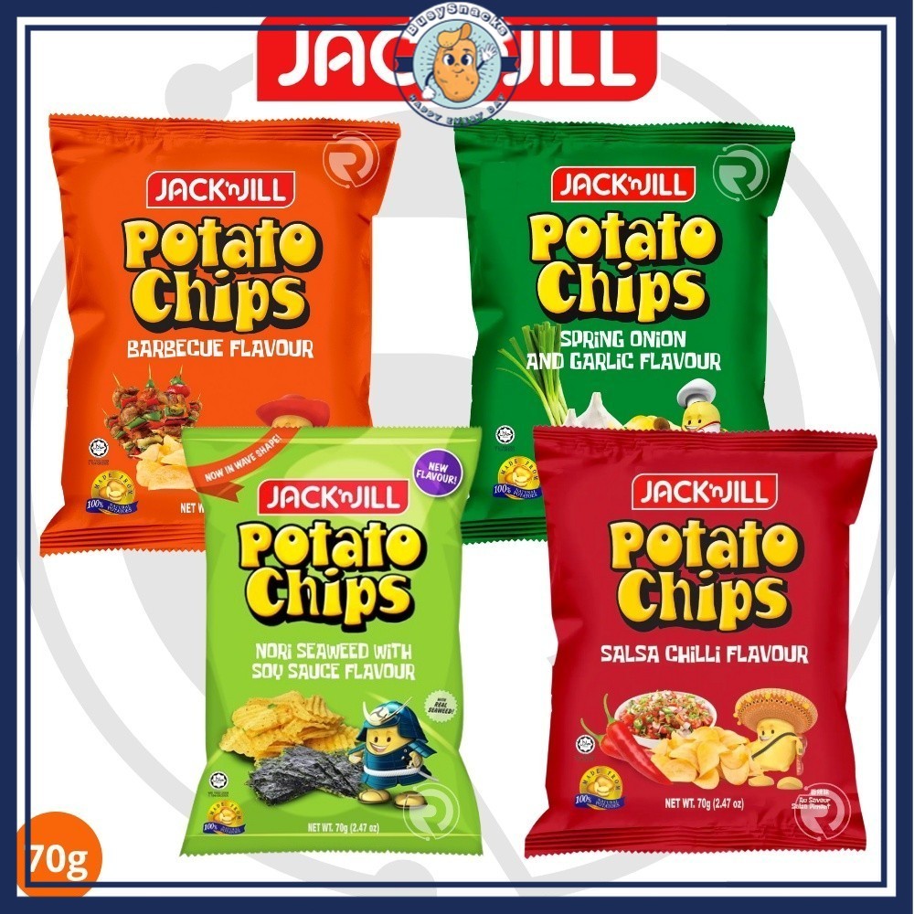 Jack N Jill Assorted Flavours Potato Chips (70g) | Shopee Singapore