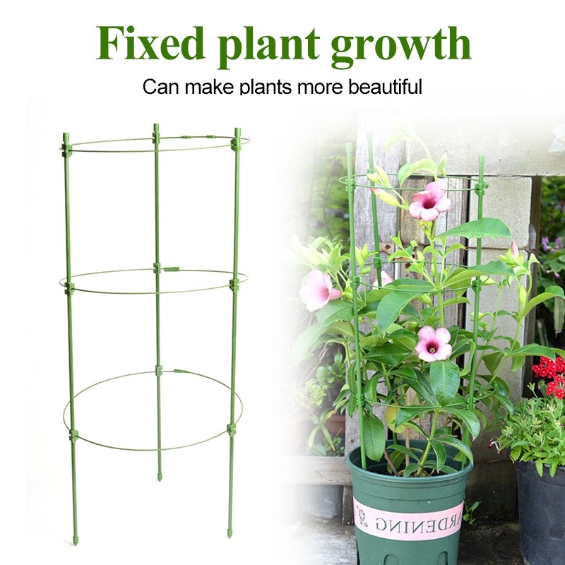 Conical Plant Climbing Support Stick Net Flower Rack Ring Frame Stand ...