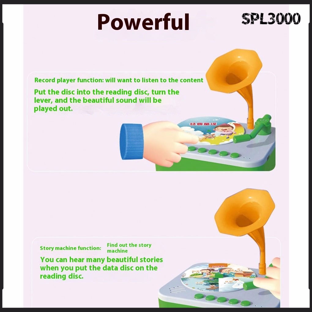 Childrens Gramophone With Educational Vocabulary Cards Childrens ...