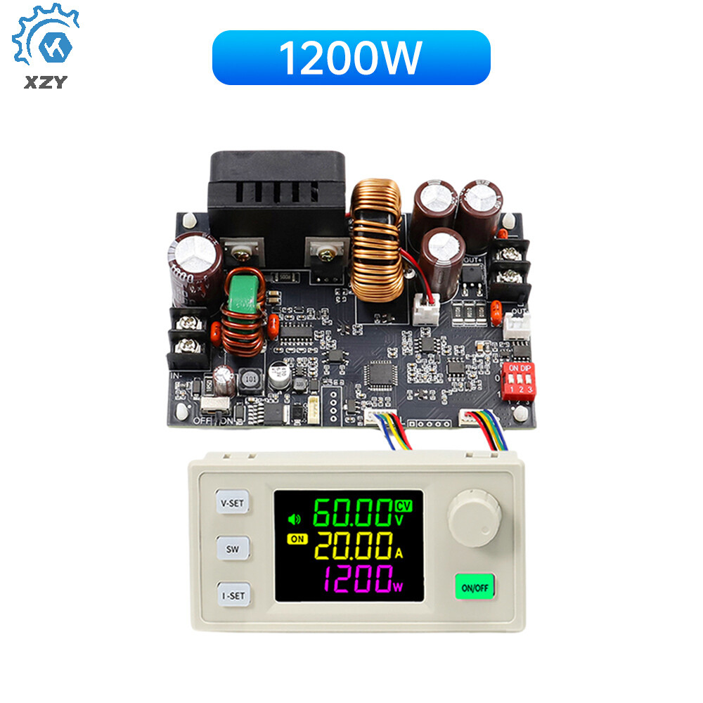 XY6020LV 20A 1200W CNC Adjustable DC Voltage Regulator Adjustable Step ...