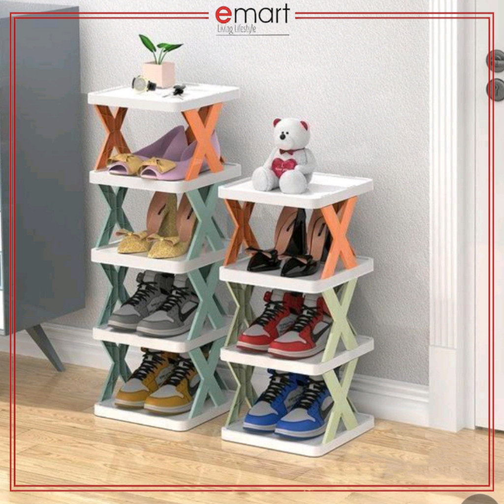 Rak Kasut Plastic Shoes Rack Multi-layer Shoe Rack Storage Cabinet ...