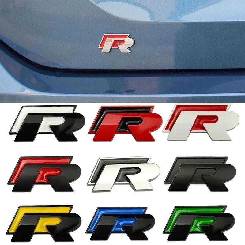 Metal Car Grille Emblem Rear Trunk Badge Stickers for Volkswagen VW R ...
