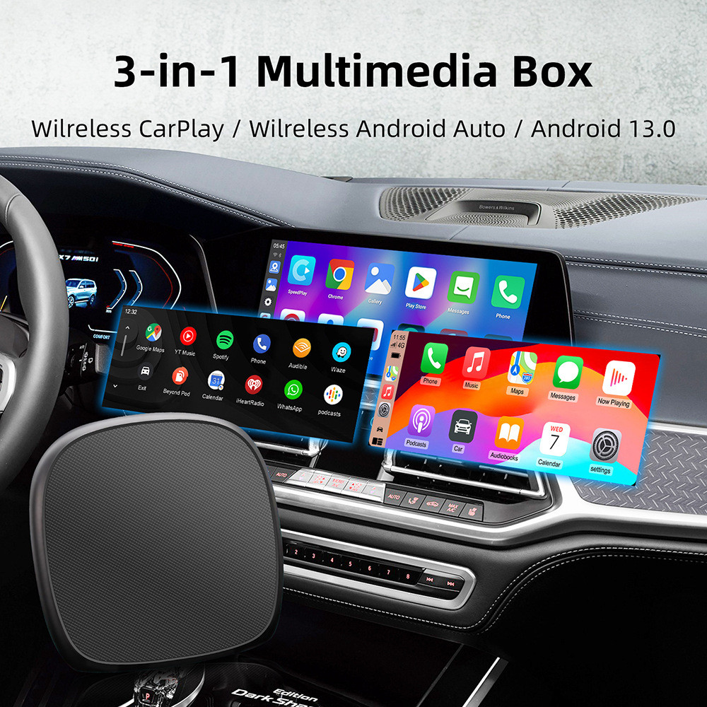 MINIX 3-in-1 CarPlay Android AI Box 8GB+128GB - Wireless Für Touchscreen Autos