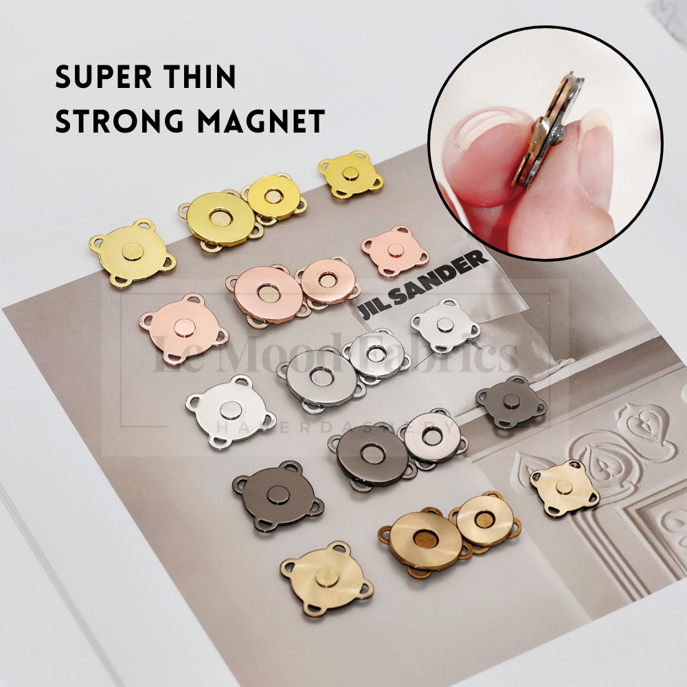 Ultra Slim Premium Strong Magnetic Button 14mm & 18mm Butang Magnet ...
