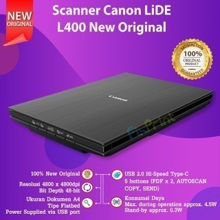 FixPrint Scanner Unit Canon Lide 300 Canon Lide 400 A4 Garansi Resmi 300 Lide 400 Scanner - Gambar 2
