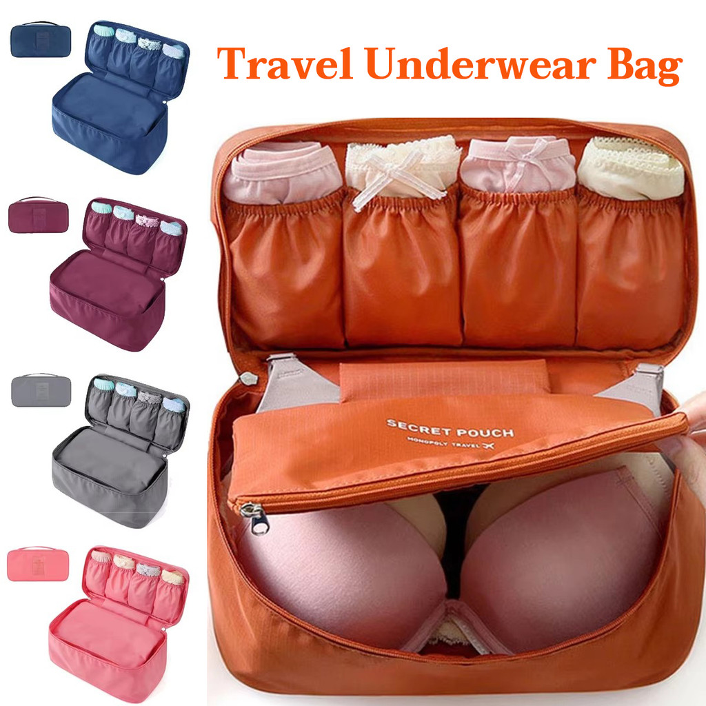 Travel Bra Organizer Bag Portable Underwear Classification Pouch ...
