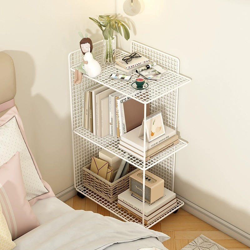 [in stock] Bedside Cabinet Iron Art Multi-layer Storage Rack Under Desk ...