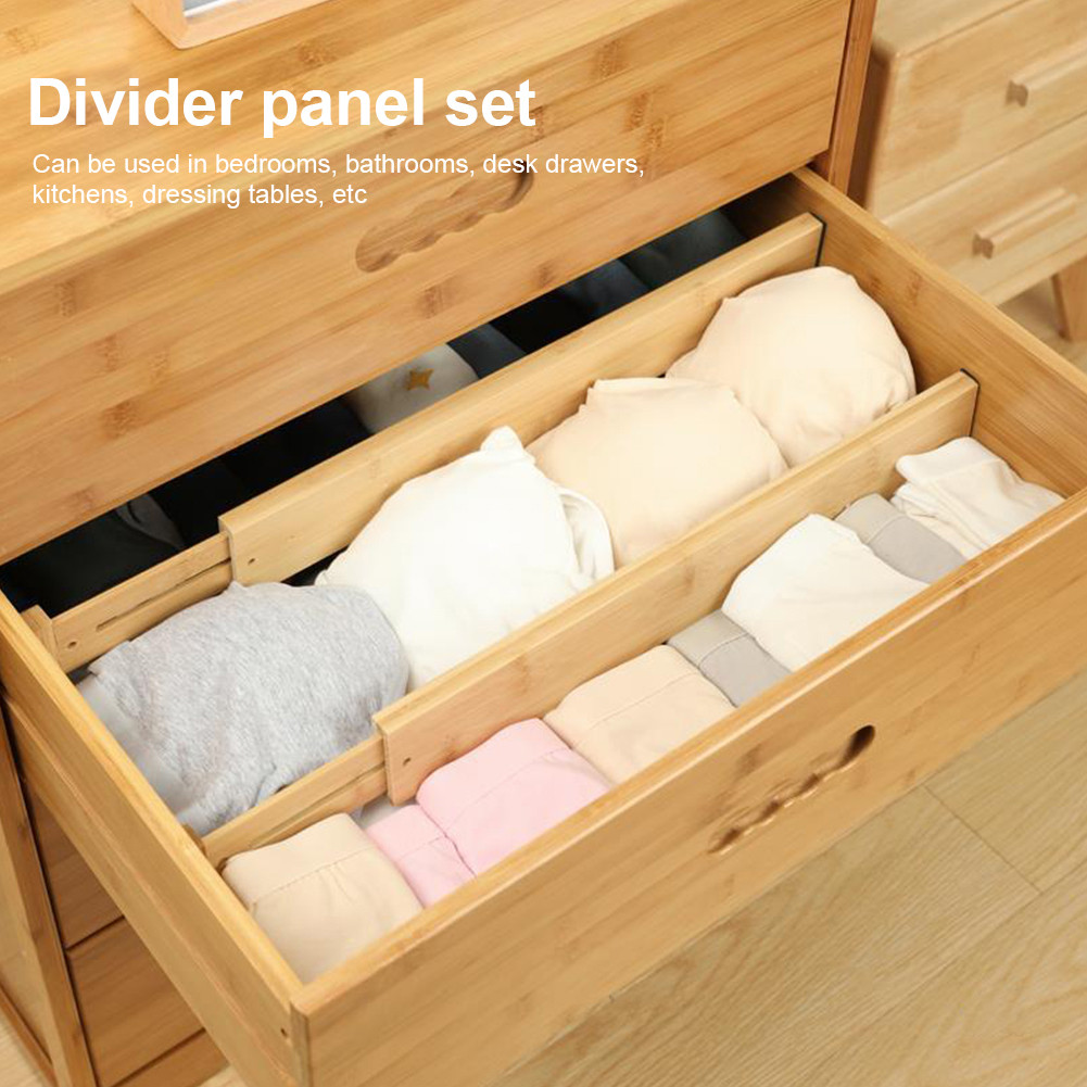 [kristyle.sg] Bamboo Drawer Dividers with Inserts 9 Extra Mini Inserts ...