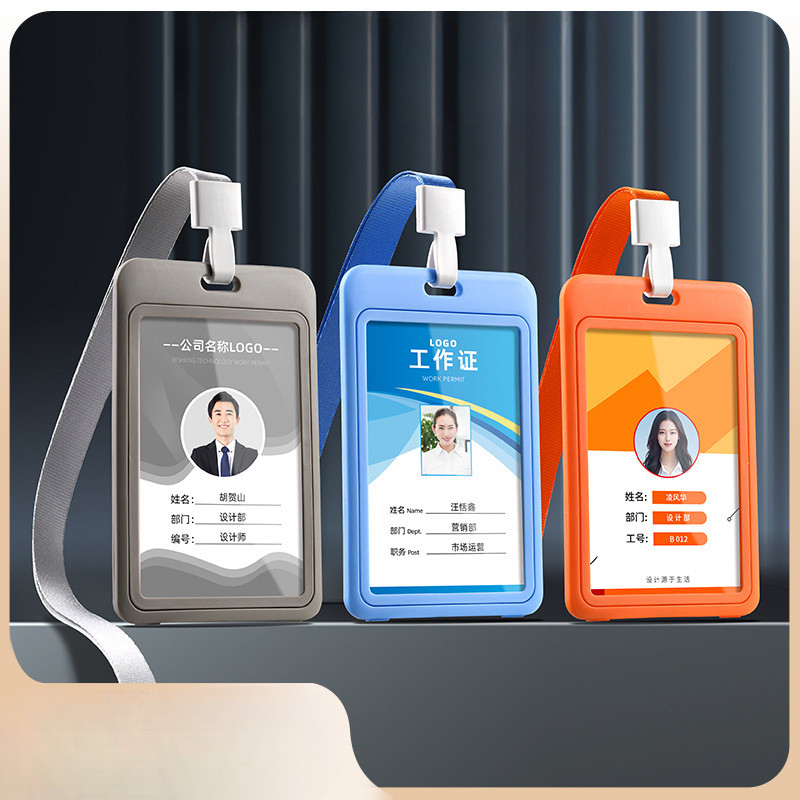 # Lanyard and Name Plate# Work Permit Card Cover with Lanyard Large ...