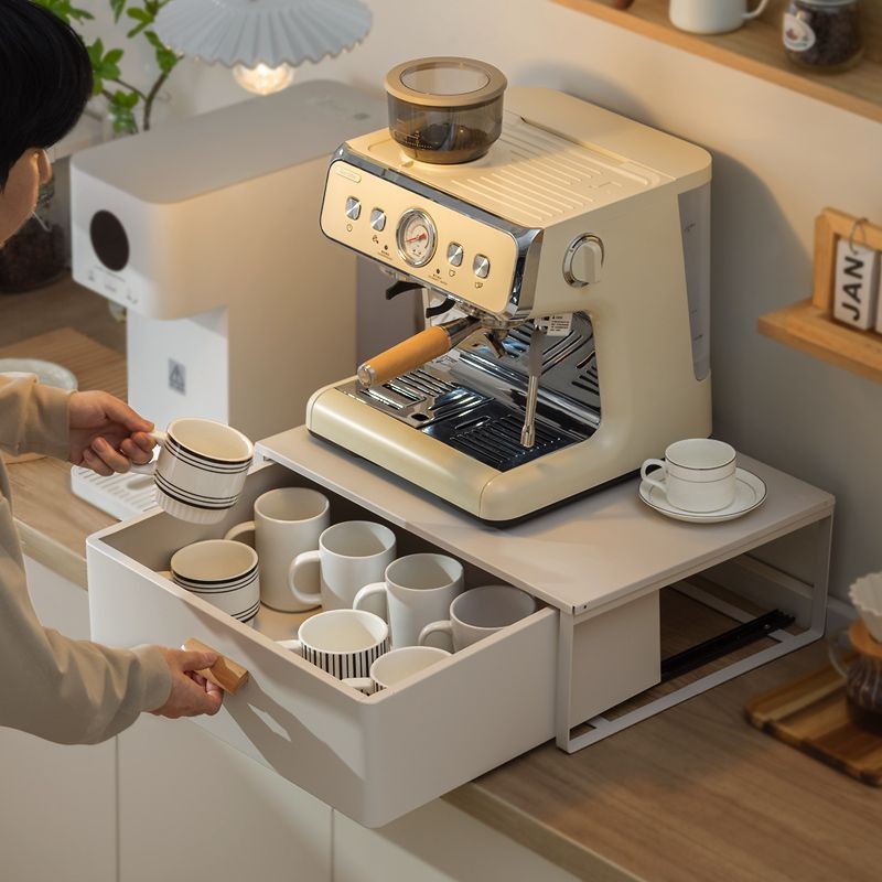 Coffee machine storage rack Display rack with drawer Coffee cup ...