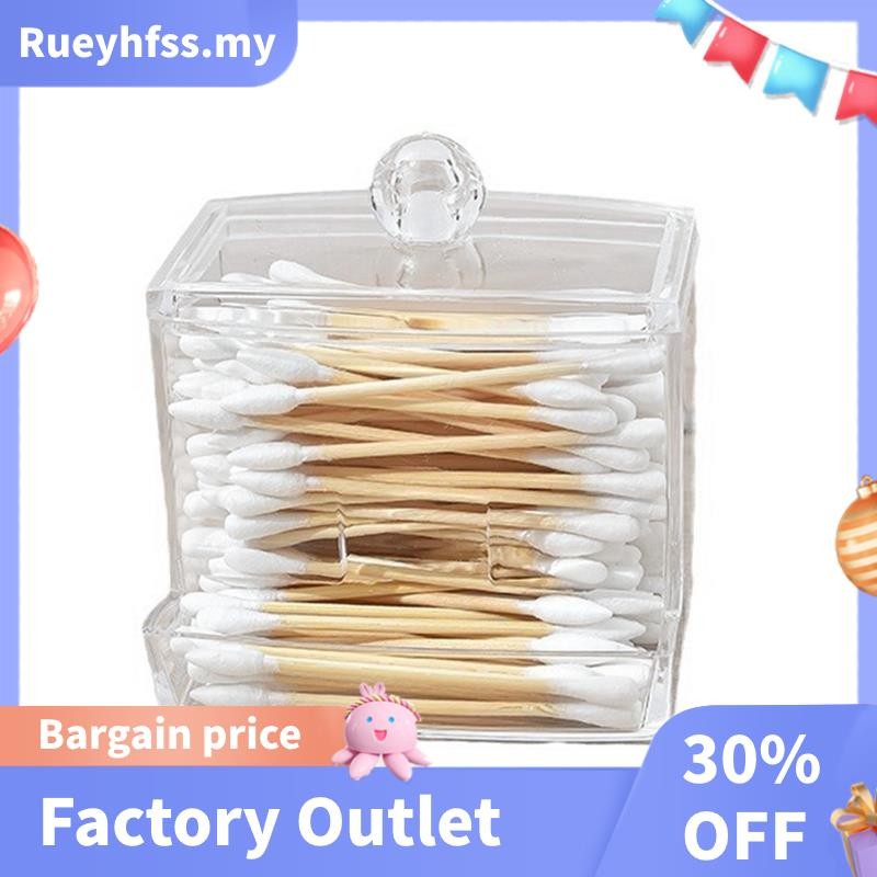 Excellent Cotton Swab Box - Transparent Cover Dustproof Cotton Swab ...
