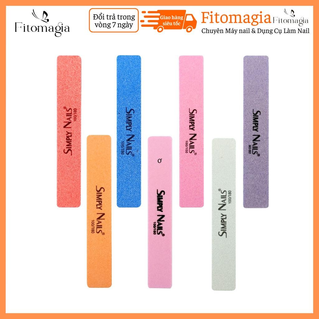 Fitomagia03 Simply Nails Nail File 3 Levels Thick Rectangular Multi ...