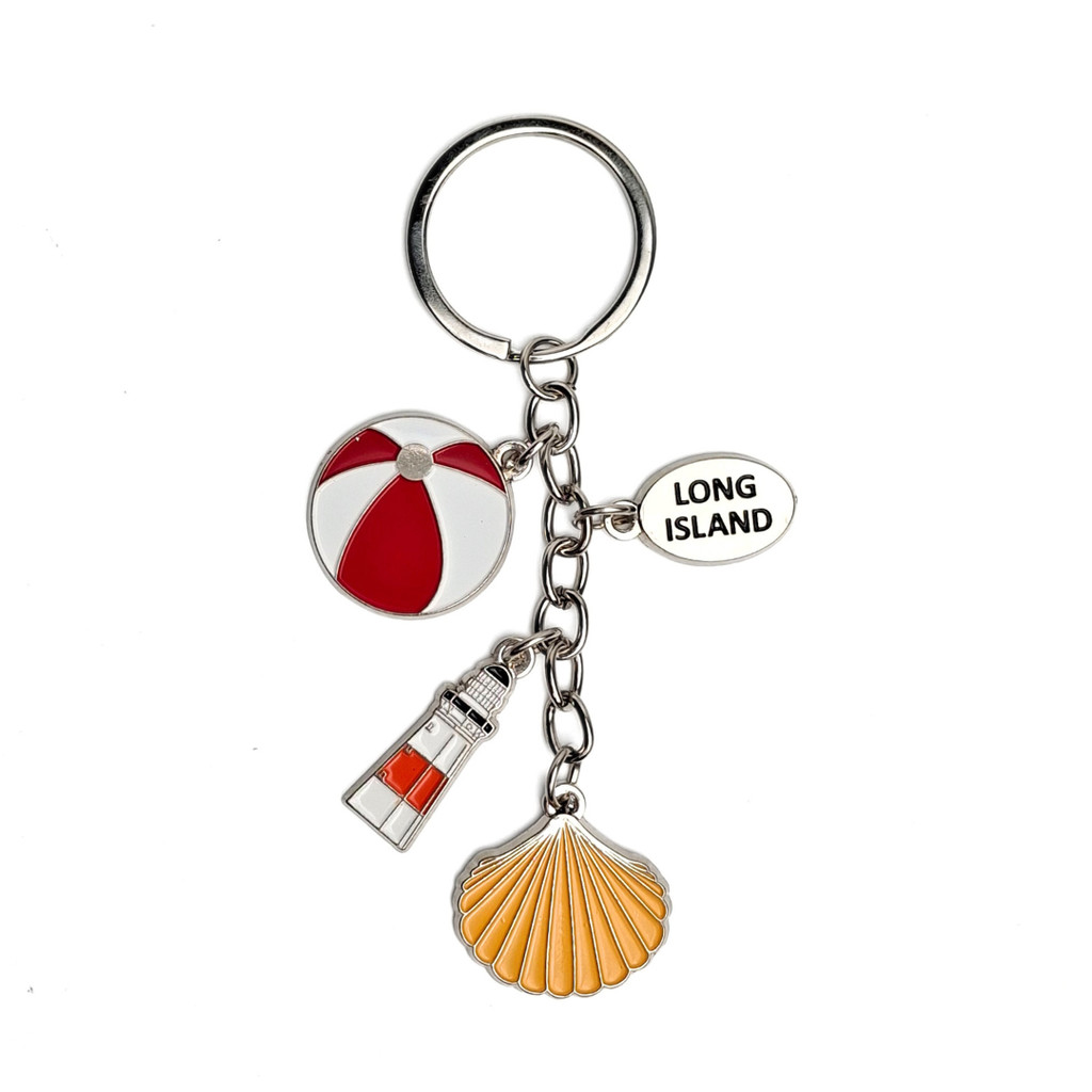 GANTUNGAN Fire Island & Long Island key chain souvenirs from the USA ...