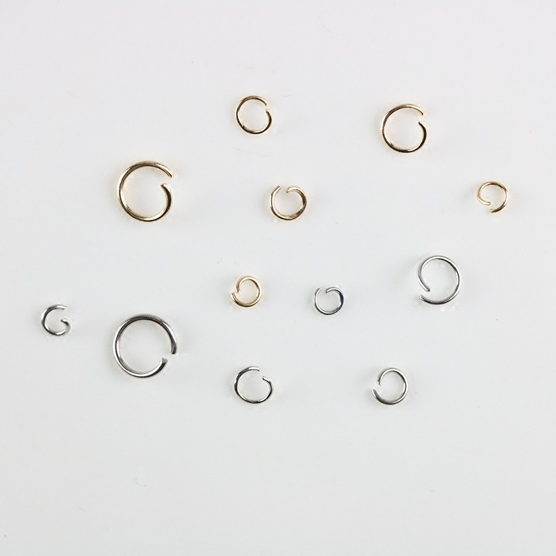 DIY Craft Iron Single Loop Connector Rings - Open C-Shaped Connecting ...