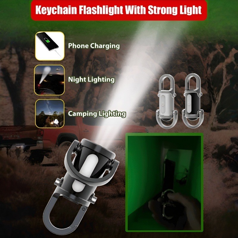 [High Brightness Long Range Shot] Keychain Flashlight Waterproof Light ...