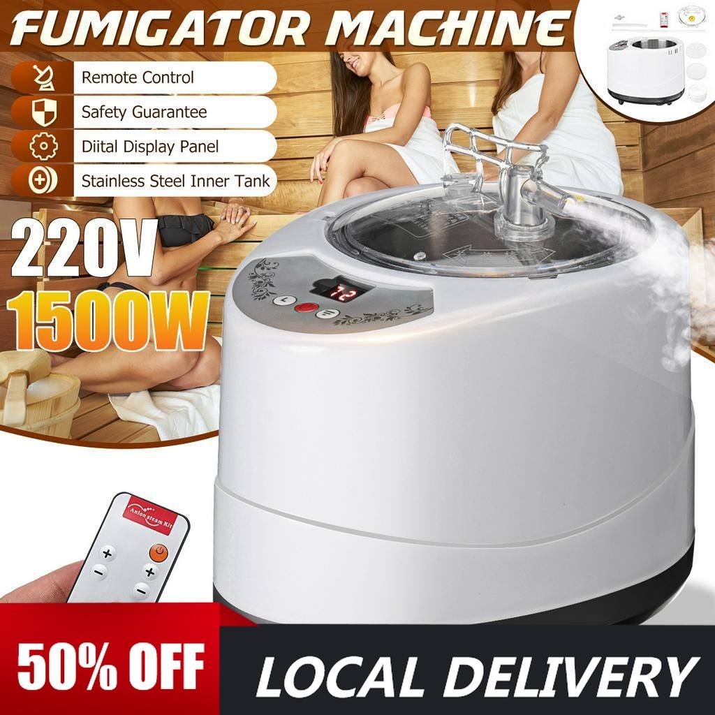 1500W 3L Sauna Steamer Pot Generator Steam SPA Pot Machine with Remote ...
