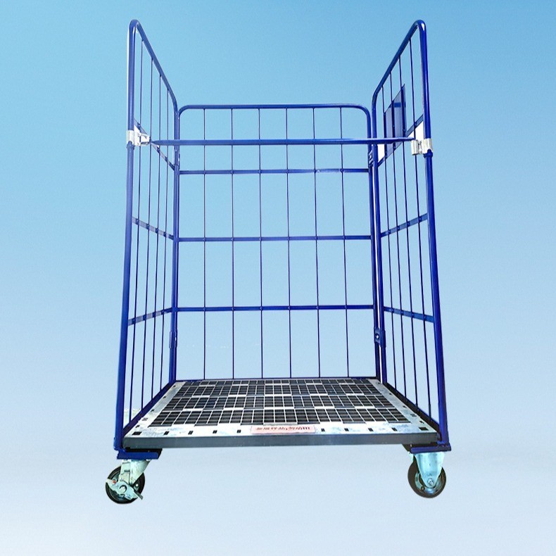 Gulda Plastic Bottom Plate Table Trolley Folding Load Roll Container ...