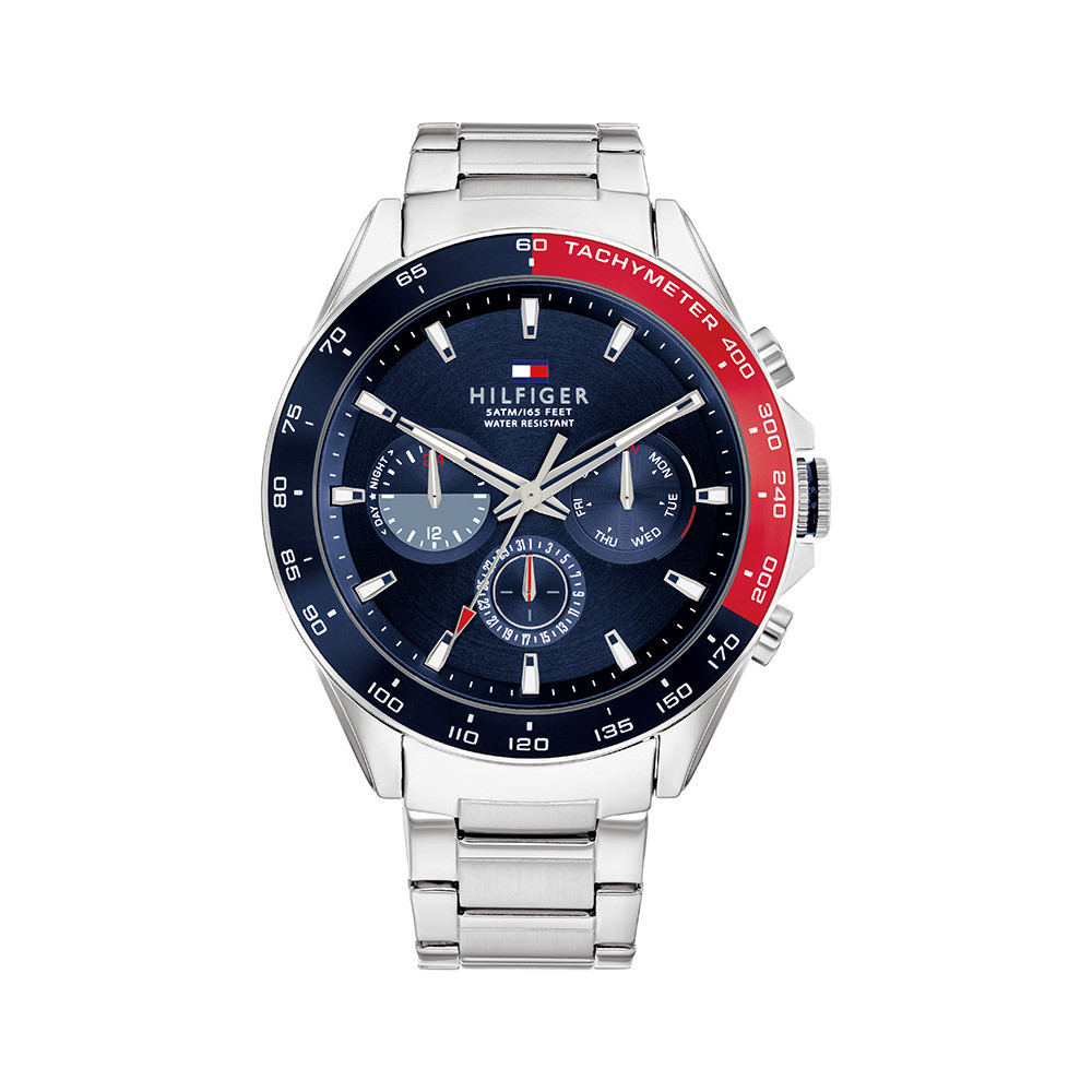Tommy Hilfiger Owen Men's Watch Stainless Steel Strap - Blue Dial ...