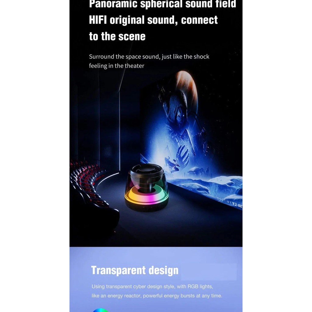 Magnetic Bluetooth speaker RGB mini portable speaker magnetic phone ...