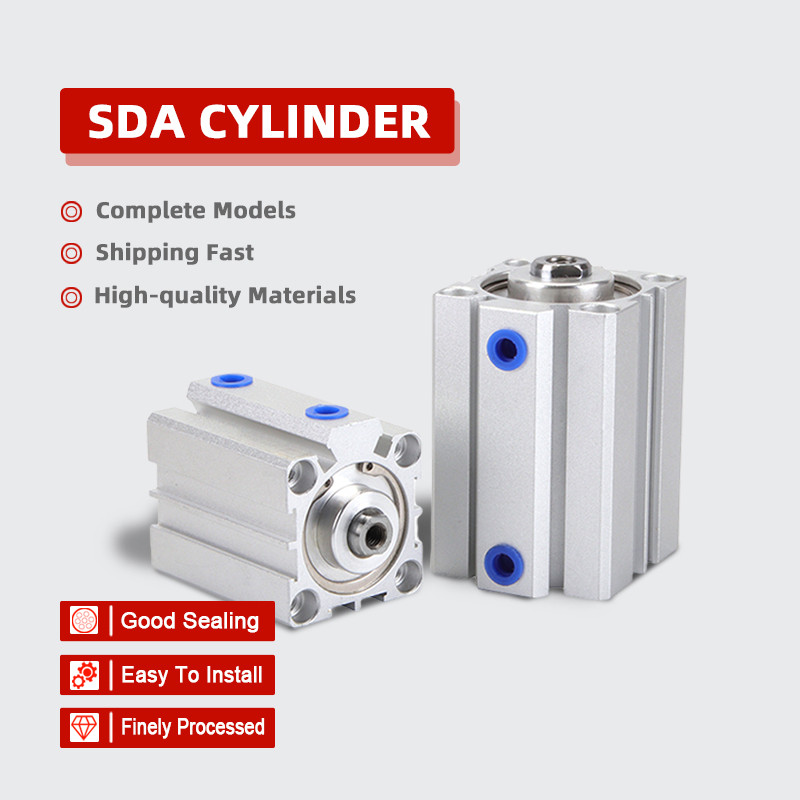 SDA thin cylinder Small aerodynamic high thrust Bore 20 25 32mm Stroke ...