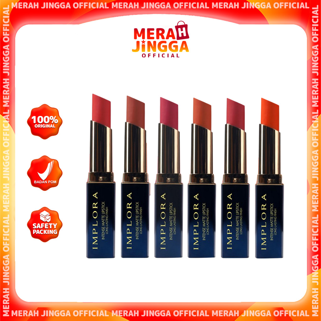 IMPLORA Intense Matte Lipstick / Merah Jingga Office