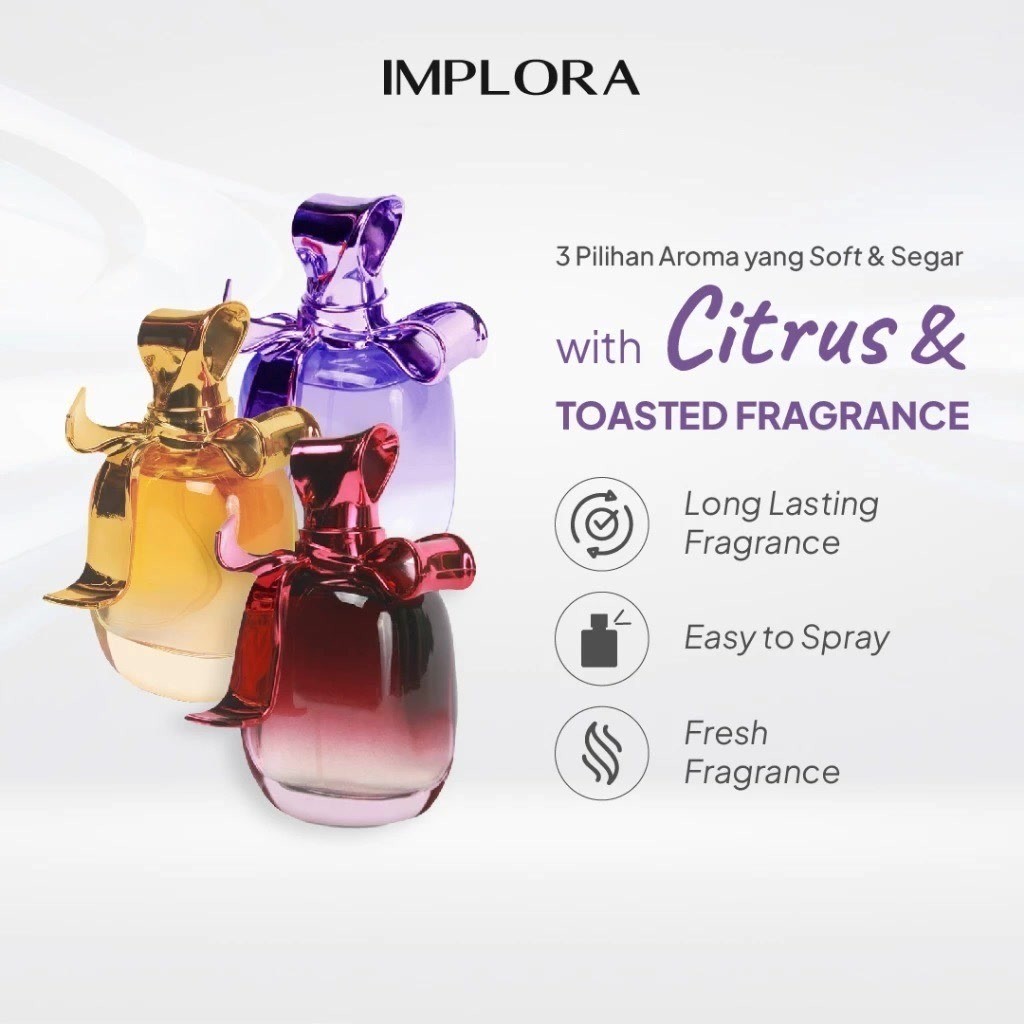 IMPLORA Parfum - Eau De Toilette - 100ml - Parfume / Merah Jingga Official - Gambar 3