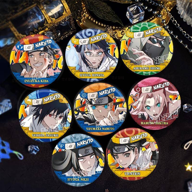 [Bota Shop] Naruto Bar Anime Fine Flash Silver Onion Badge Naruto ...