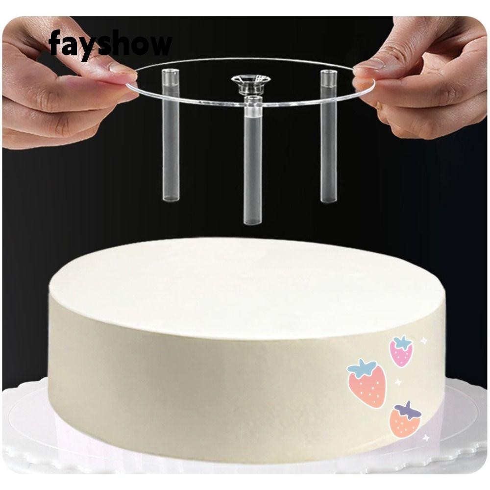 FAY Cake Tier Support, Plastic Transparent Multi-layer Cake Stand, Cake ...