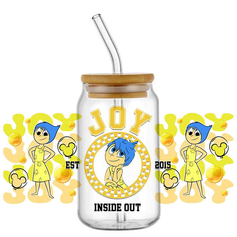 Inside Out Decal Transfer Sticker for 16oz DIY 3D Stickers UV DTF Cup ...