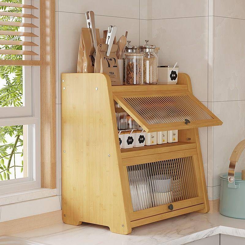 Japanese side cabinet Storage cabinet Tea cup storage cabinet ...