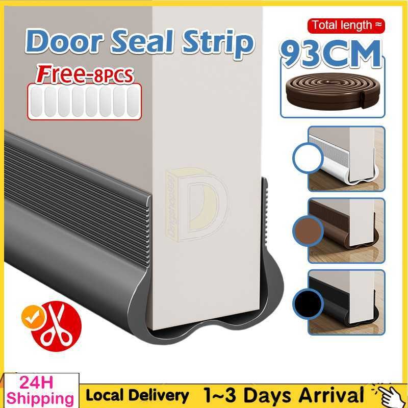 PVC Door Seal Strip Portable Dust Blocker Inserted Sealing Gap Bottom ...
