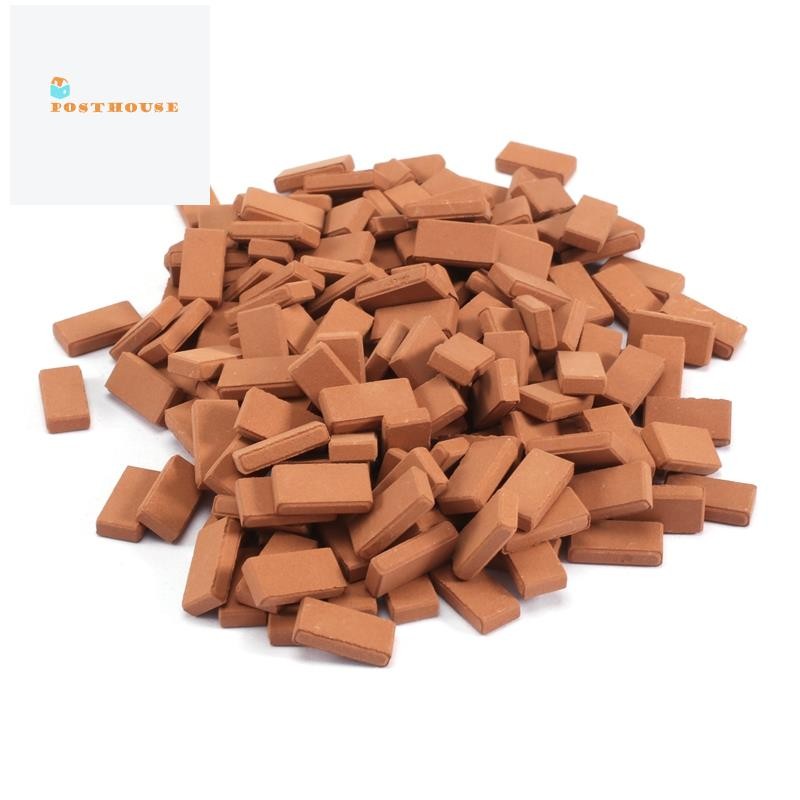 200 Pieces Mini Bricks for Landscaping Miniature Bricks Brick Wall ...