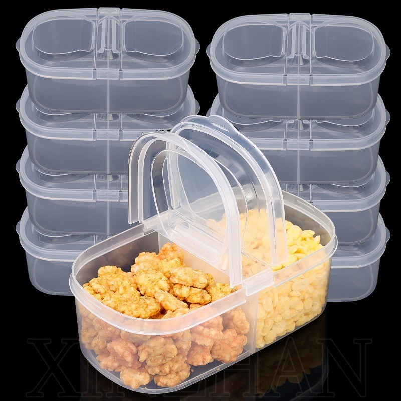 3Pcs Fruit Storage Box - Double Grid Fresh-keeping Box - Portable ...