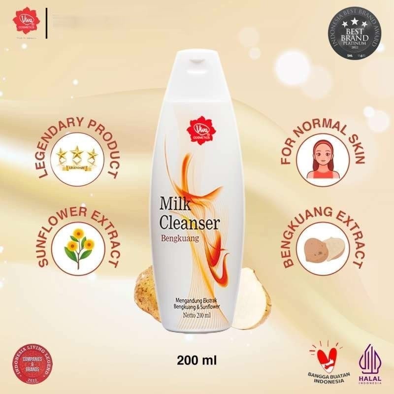 Viva Milk Cleanser Bengkoang 100 ml & 200 ml / Merah Jingga Official - Gambar 2