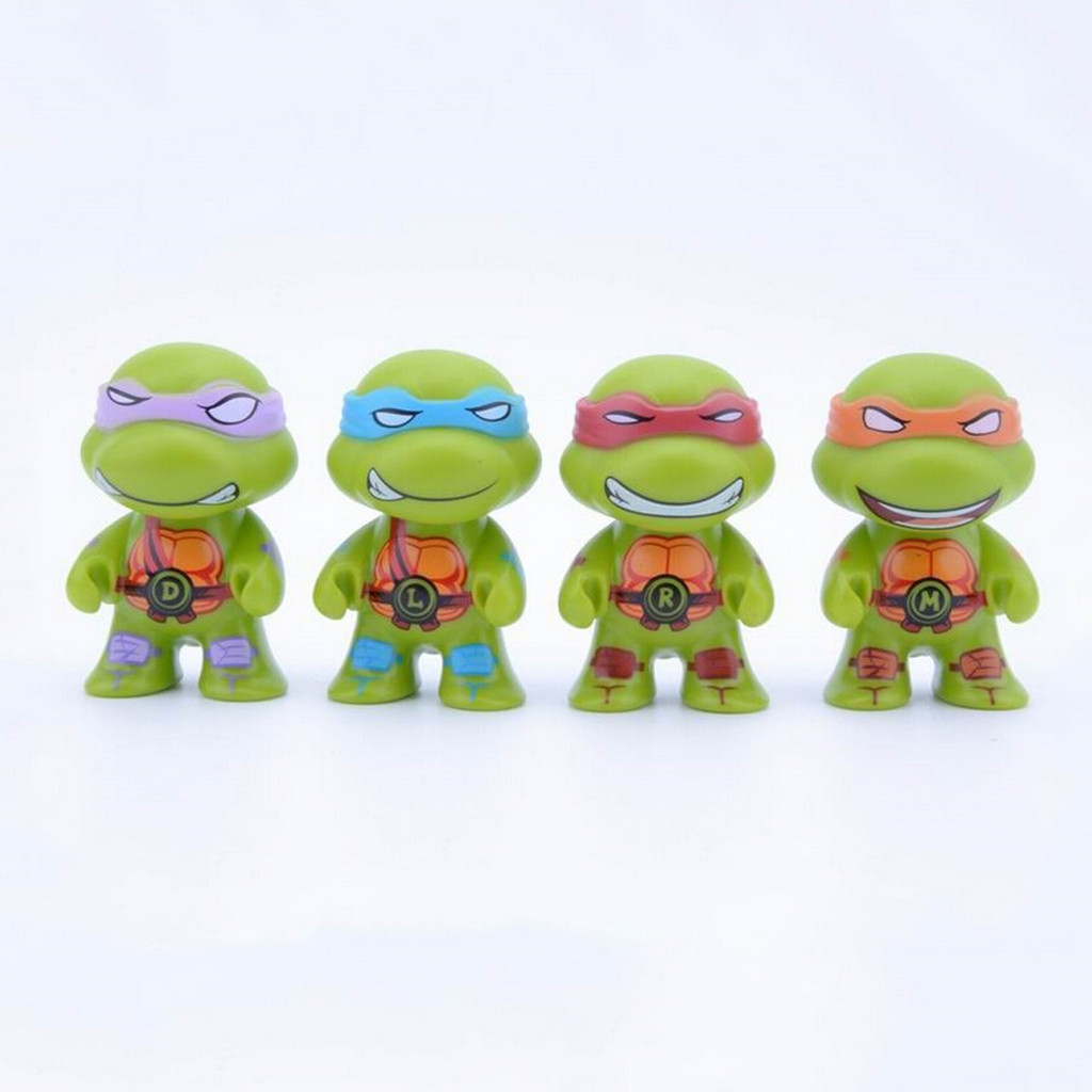 4pcs/set Anime Teenage Mutant Ninja Turtles Action Figures PVC Cartoon ...