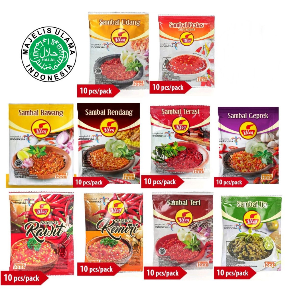 Finna Sambal Uleg Isi 10 Sachet